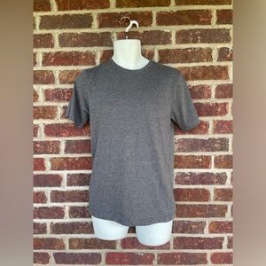 Men’s George Plain Classic Crew Neck Gray T-Shirt Size Small Tee Shirt Grey